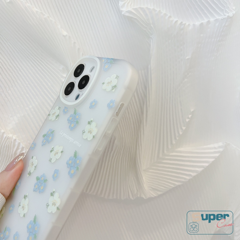 Bunga Segar Casing Ponsel Kompatibel Untuk iPhone 7Plus 8Plus XR 11 Pro Max6 6S 7 8 Plus 14 12 13 Pro MAX X XS MAX SE 2020lukisan Minyak Floral Shockproof Cover