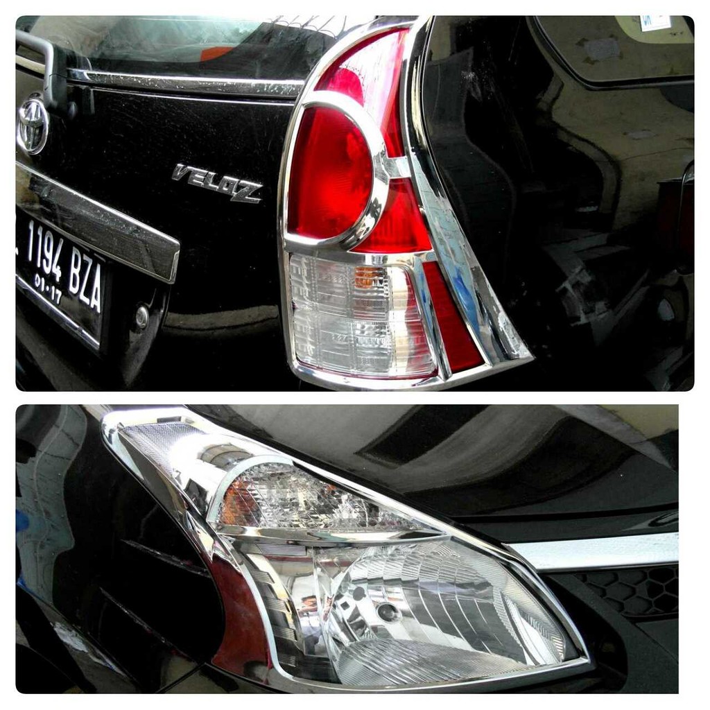 Paket Garnish / List lampu Depan Belakang All NEW Avanza / Xenia / Veloz