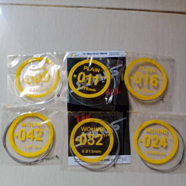 Senar gitar top string 09