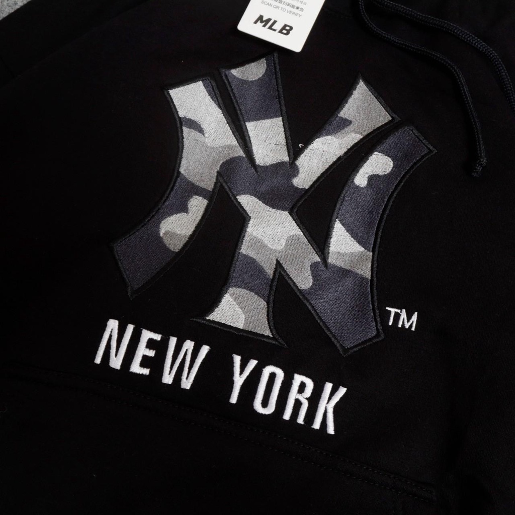 Sweater Hoodie MLB NY LOGO CAMO / Hoodie Pria / Hoodie Wanita Available M L XL Casual Good Brand Quality (Fulltag) Realpict