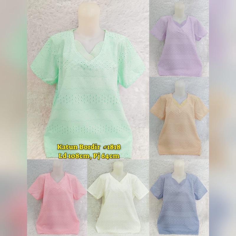 BLOUSE KATUN BORDIR BANGKOK IMPORT/ ATASAN KATUN BORDIR IMPORT