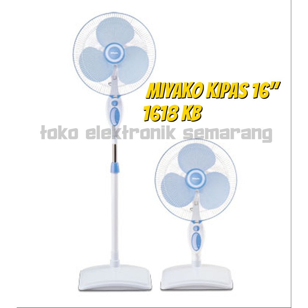 KIPAS ANGIN MIYAKO BERDIRI 2 IN 1 KAS 1618 1627 KB 16 INCH BESAR AWET TIDAK BERISIK HEMAT LISTRIK