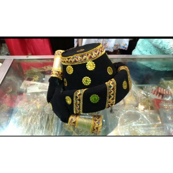 Topi pengantin adat mandailing dewasa