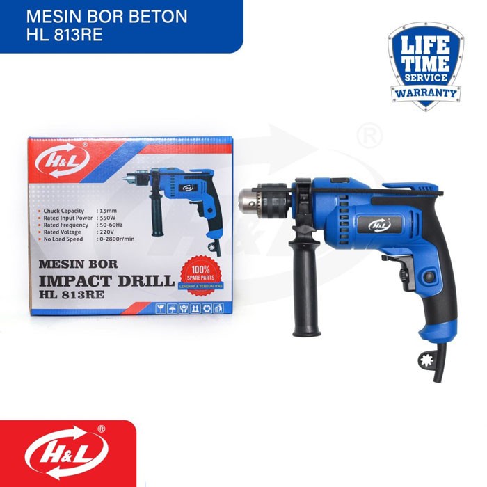 HL 813RE HL813RE Impact Drill Mesin Bor 13mm