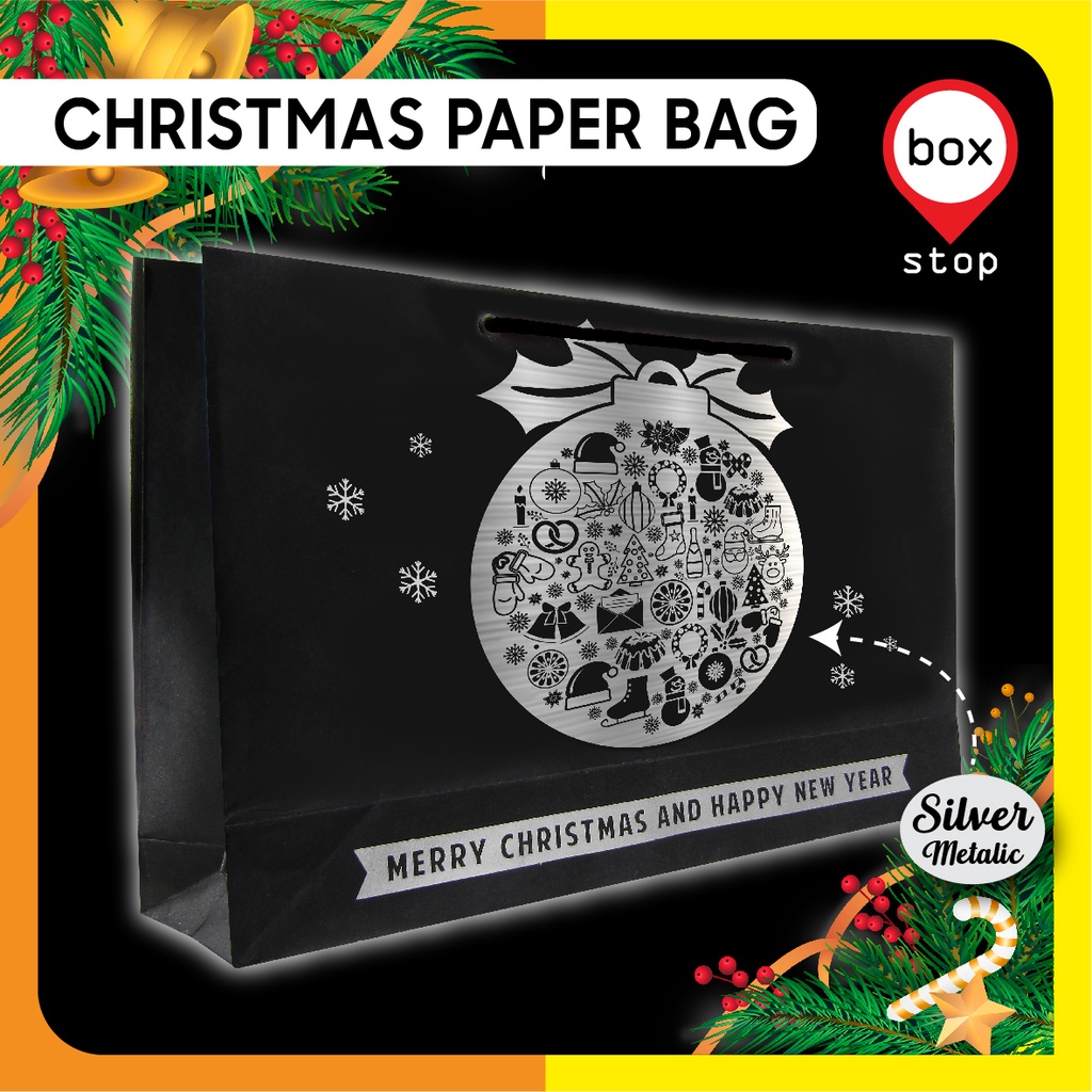 

Paper Bag Natal - Paper Bag Christmas - Mewah Eksklusif - 35x10x25A (5 pcs)