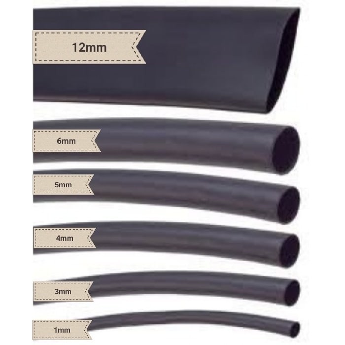 

Heatshrink 4mm Hitam Per Roll / Selongsong Bakar / Heat Shrink Tube