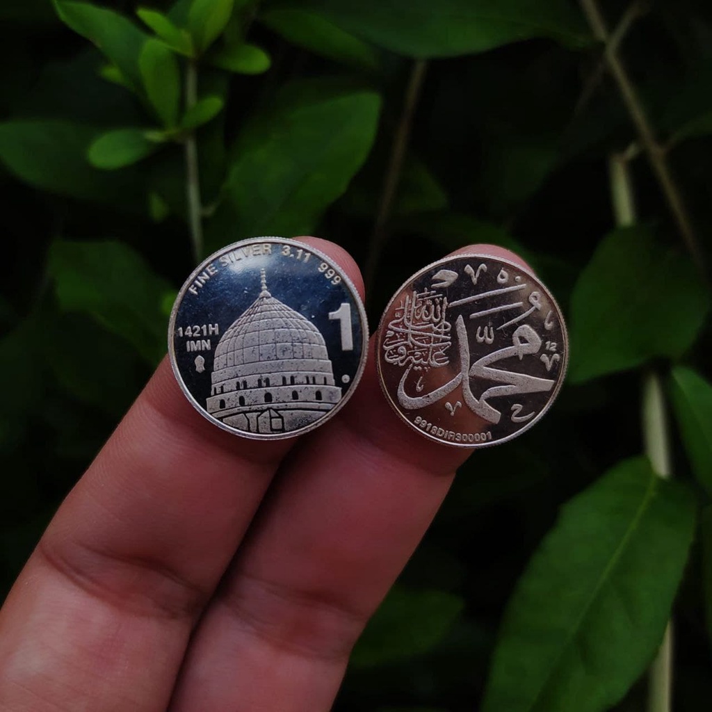 Koin Perak 3,11 gr 1 Dirham IMN Fine Silver 999 Bukan Antam Wakala Sala Nubex Peruri Isilver Novita