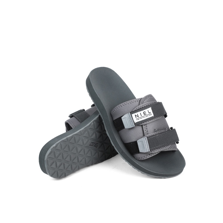 Niel Sandal Casual Pria Havok Slider abu