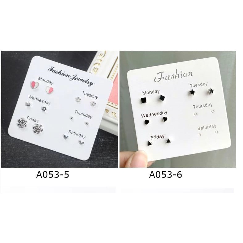ANTING WANITA 6 PASANG ANTING TUSUK SIMPLE KREATIF GAYA KOREA UNTUK WANITA-7