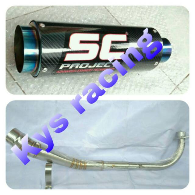 Knalpot supra smash jupiter fullsystem  for sc project
