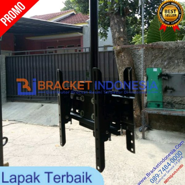 Bracket Plafon TV Hadap Depan Belakang 40 max 43 Inch Best Quality