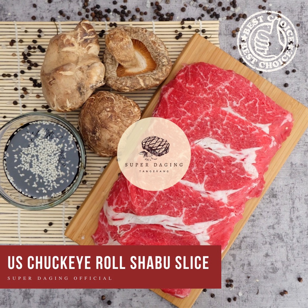 

US Chuck Eye Roll / Beef Slice / Choice - 250gr