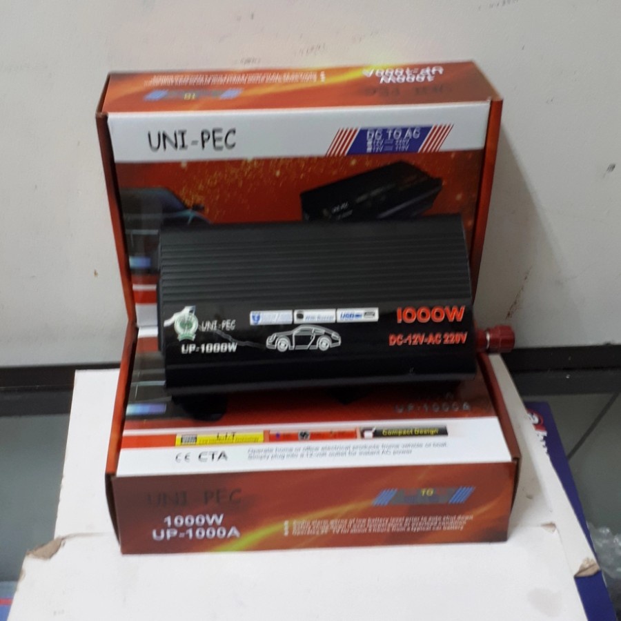 POWER INVERTER 12V 1000WATT UNI-PEC 1000W DC 12V TO AC 220V