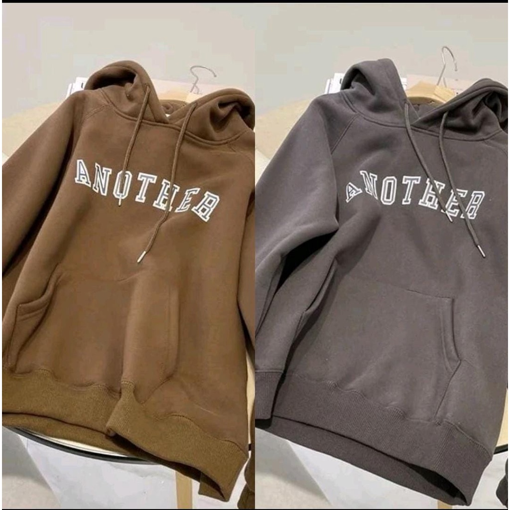 HOODIE UNISEX ANOTHER // ATASAN WANITA TERBARU // OUTFIT FLEECE TEBAL PREMIUM KEKINIAN,