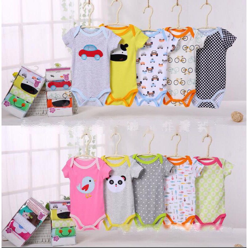 Jumper Bayi Lengan Pendek Carter Merek Love &amp; BIZYBEE/baby grow 5 in 1 DENGAN KUALITAS SAMA