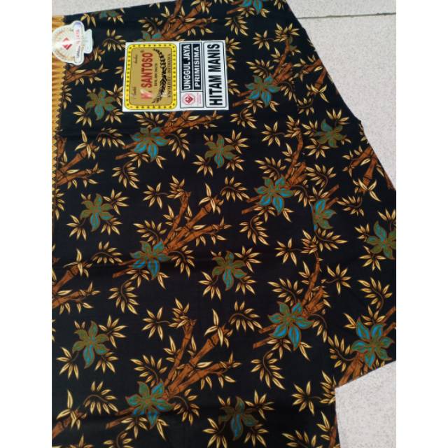 Kain batik unggul jaya h santoso hitam.manis 57