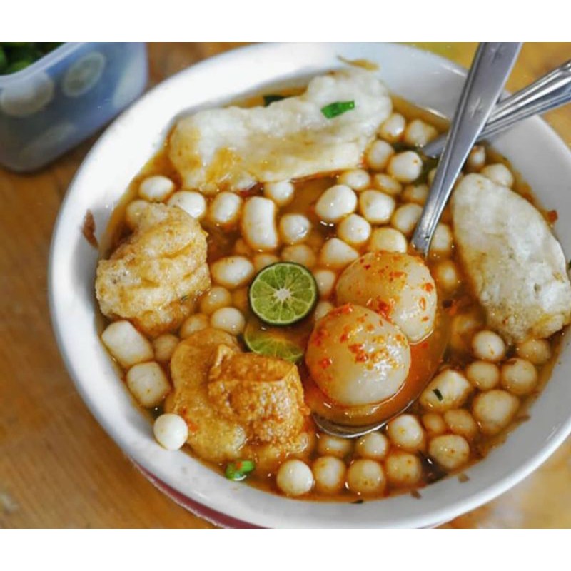 

baso aci Wak Endah isian bumbu pecel