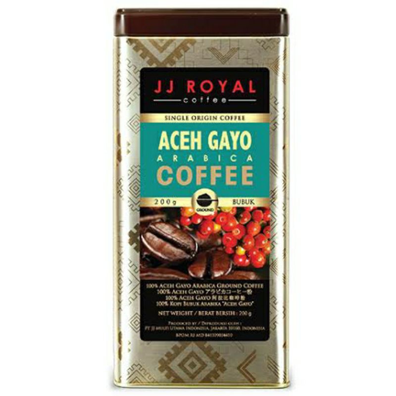 

JJ Royal Aceh Gayo Arabica Ground Coffee 200gr