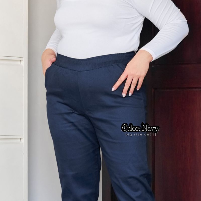 CELANA JUMBO OTTOMEN / Celana Besar / Celana Big Size /Celana Panjang Wanita Bahan OTOMEN