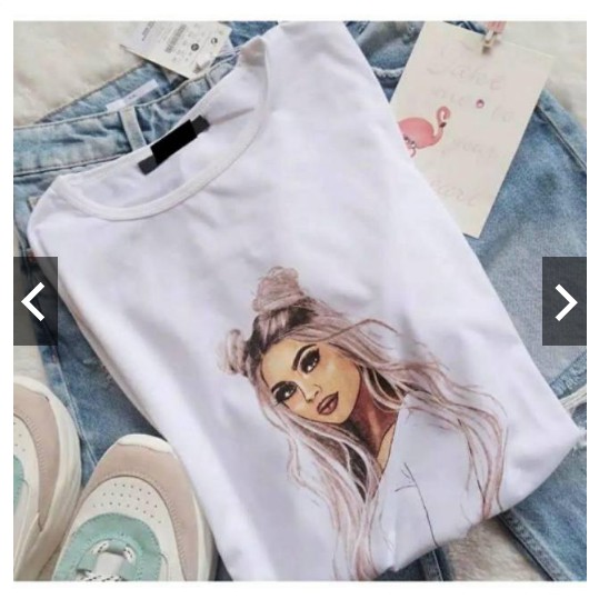 FIFI FASHION TSHIRT PRINCESS CEWE BULE BLONDE GIRL KAOS OBLONG