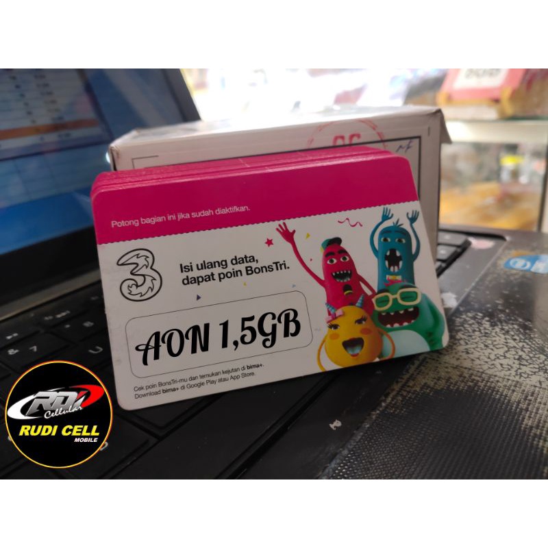 VOUCHER PAKET KUOTA THREE AON 1,5GB