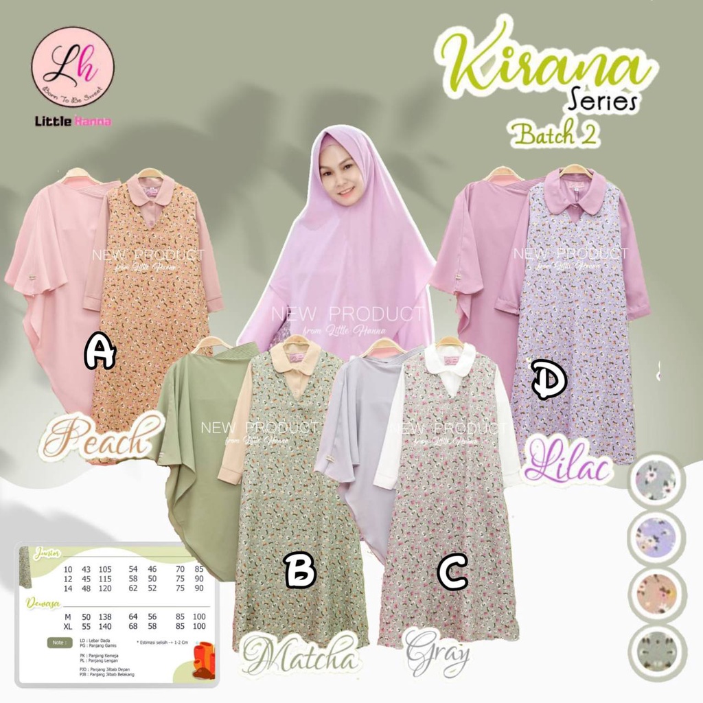 Gamis Kirana Series Batch 2 by Little Hanna