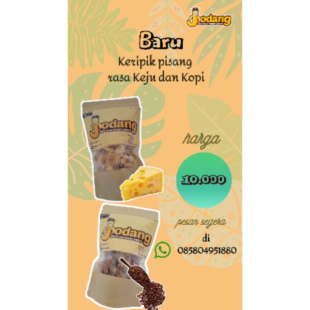 Keripik Jodang rasa Keju dan Kopi