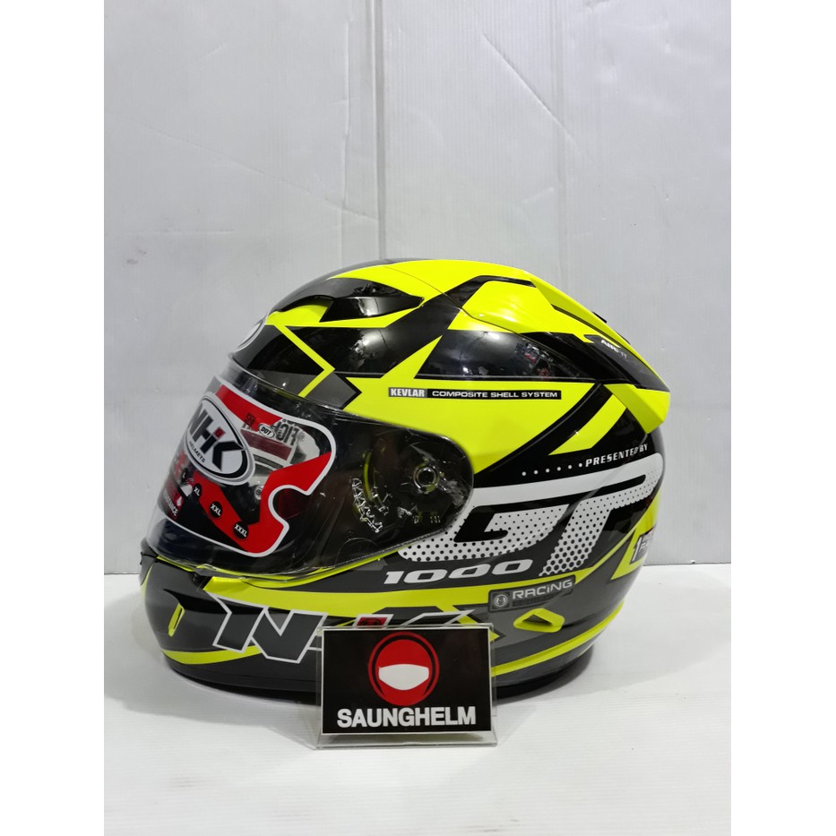 Unique HELM NHK GP1000 STAR YELLOW FLUO SILVER