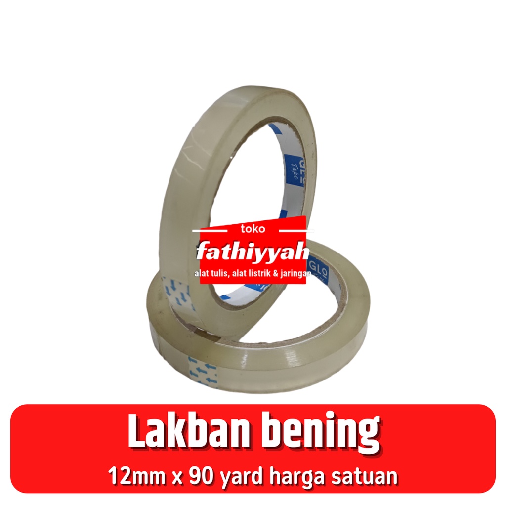 

Lakban Bening 1/2inch 90Y harga satuan