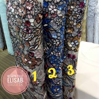 TILLE ELISAB PAYET SIXQUEEN (Harga per 1/2meter = 50cm = 0