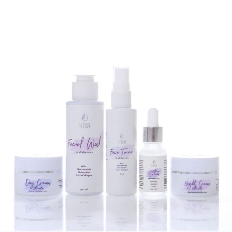 BEST SELLER NBS Skincare Paket New Ultimate Lifting Serum  (whitening series)