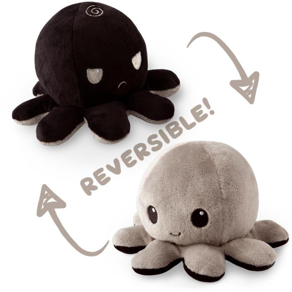REVERSIBLE OCTOPUS/ BONEKA GURITA / BONEKA OCTOPUS BLACK-GREY