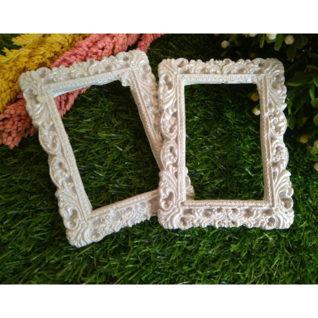 RS05 frame kotak frame ukir frame resin bahan mahar scrapbook