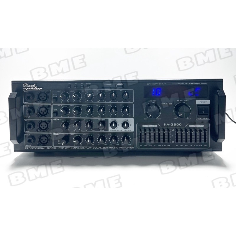 POWER AMPLIFIER BLACK SPIDER BS KA3800 BLACKSPIDER BS KA 3800