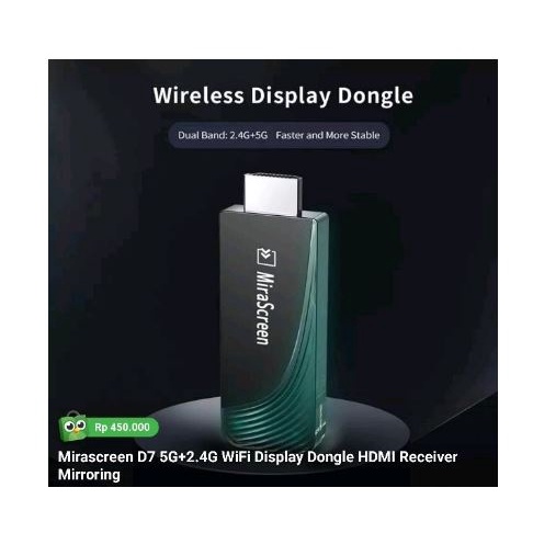 Wireless display reciever hdmi mirascreen d-7 d7 streaming mirroring 1080p FHD 5G 2.4Ghz DLNA miracast for pc laptop phone tab iphone mac ipad