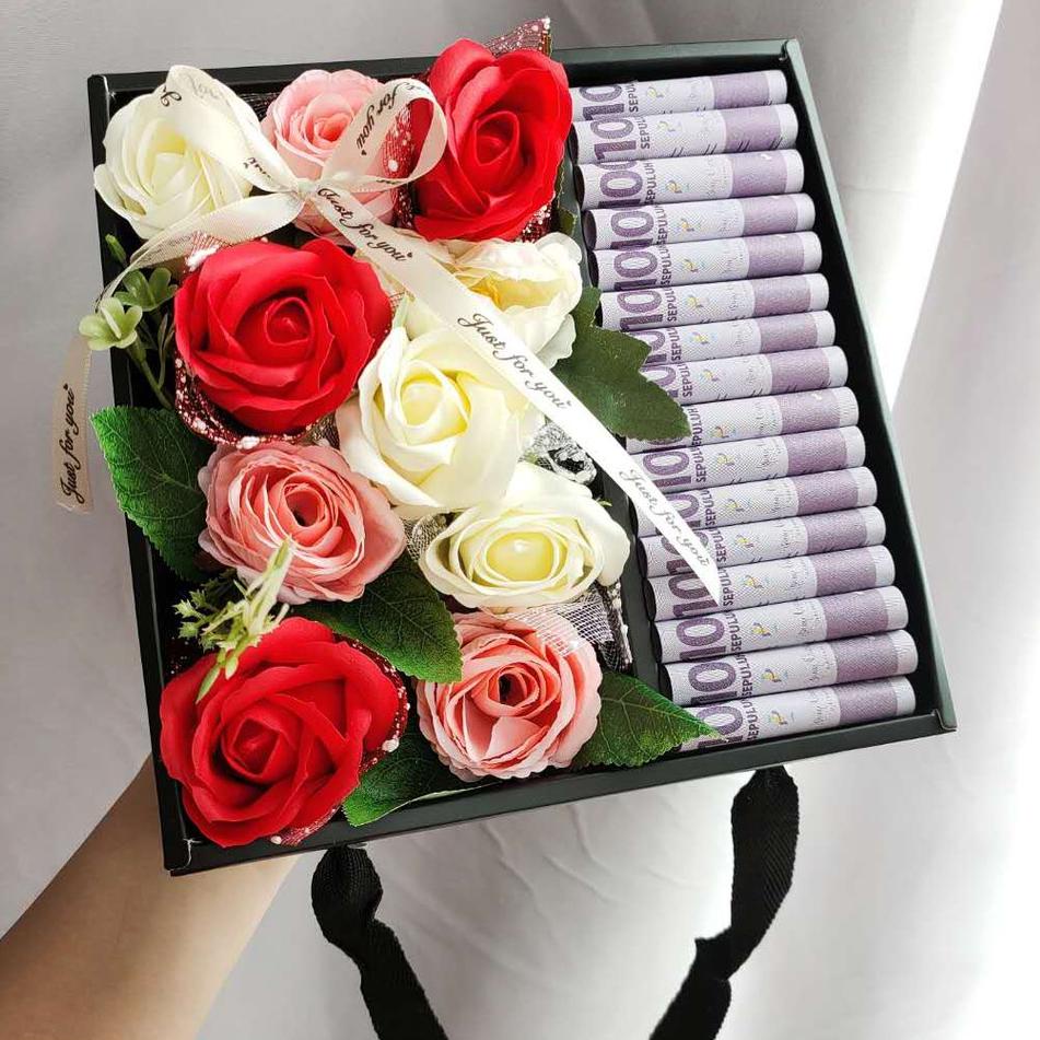 

Update - Flower Box Square - Kotak Kado Lipat - Kotak Kerajinan Bunga GB002