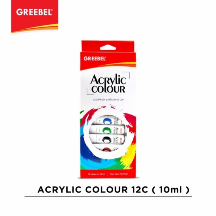 

Produk Terbaru Cat Akrilik / Acrylic Colour/ Acrylic Paint Greebel 12 Warna 10Ml