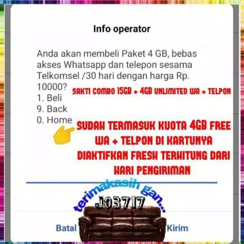 SIMPATI 11 DIGIT SAKTI COMBO SERI TAHUN