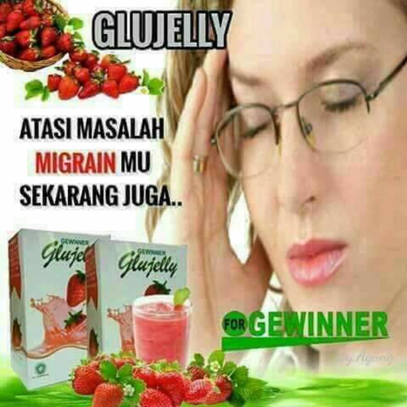 

Glujelly minuman herbal collagen extra strawberry promil