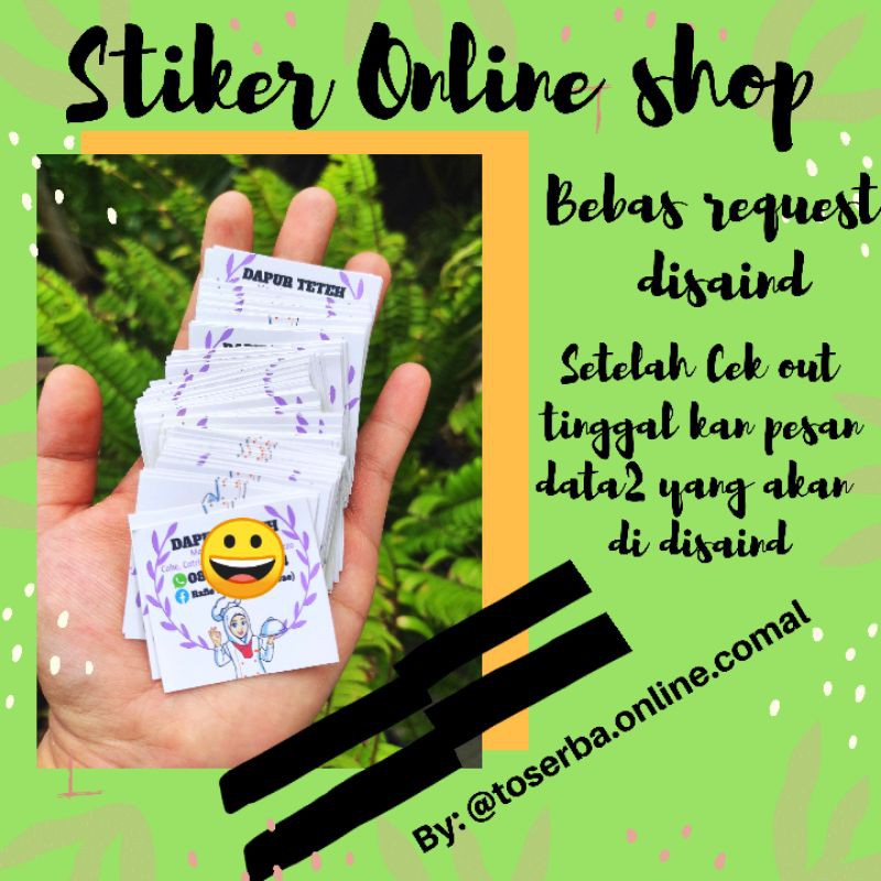 

Stiker ols stiker thanks card stiker tedak siten
