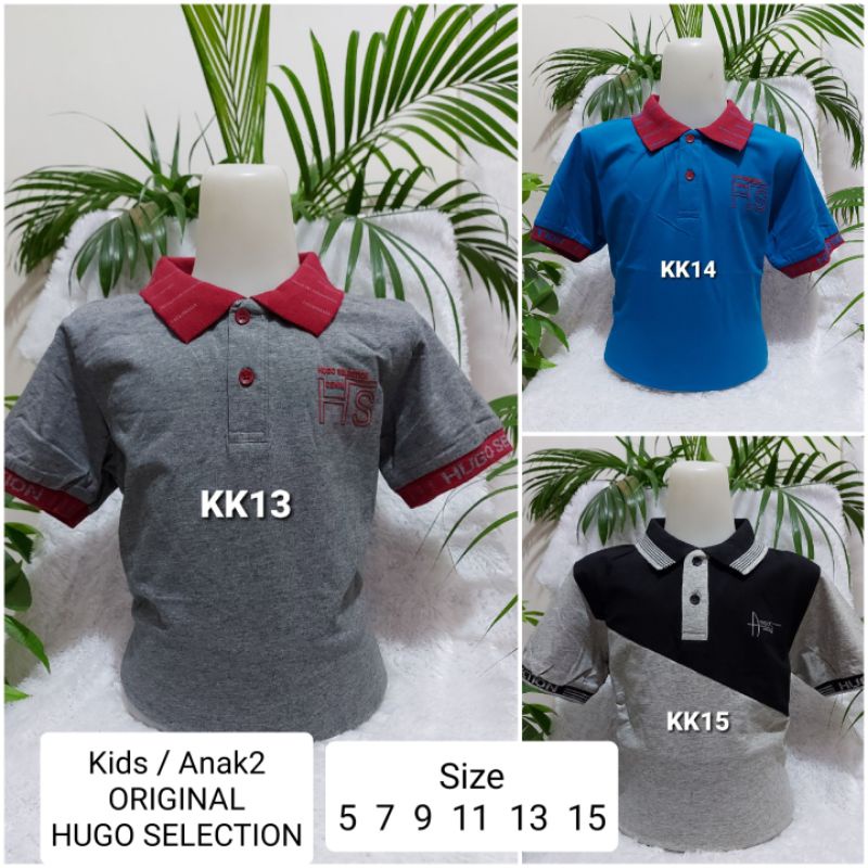 Kaos Kerah Anak Laki HG Selection Original - hs selection kids