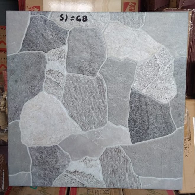 KERAMIK LANTAI TERAS 40x40 OSLO GREY