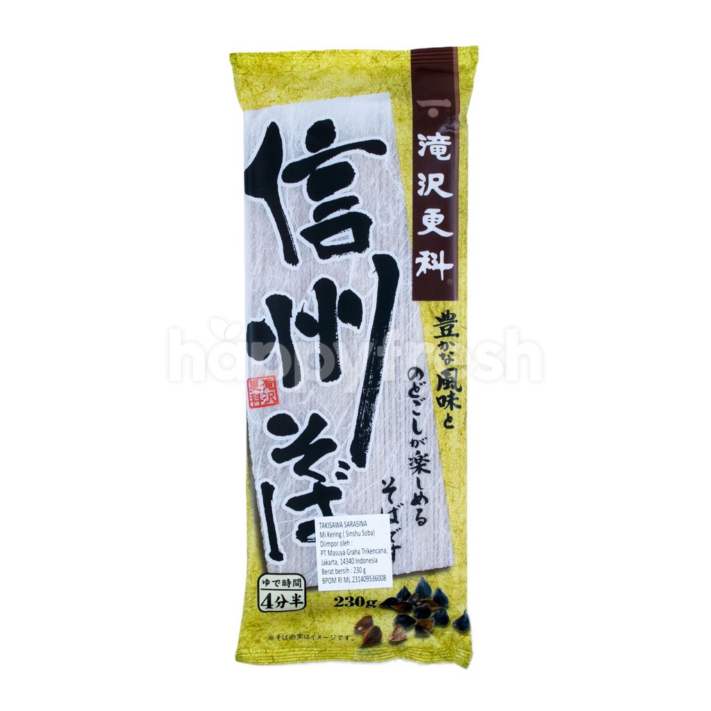 

Takisawa Sarasina - Mie Kering Sinshu Soba 230gr