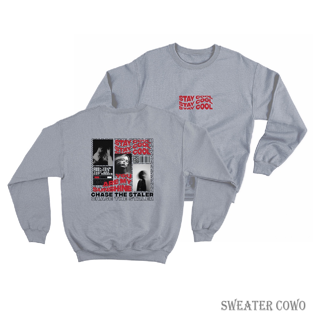 Sweaterpolos Basic Sweater STAYCOOL ( Sablon ) Unisex Pria &amp; Wanita