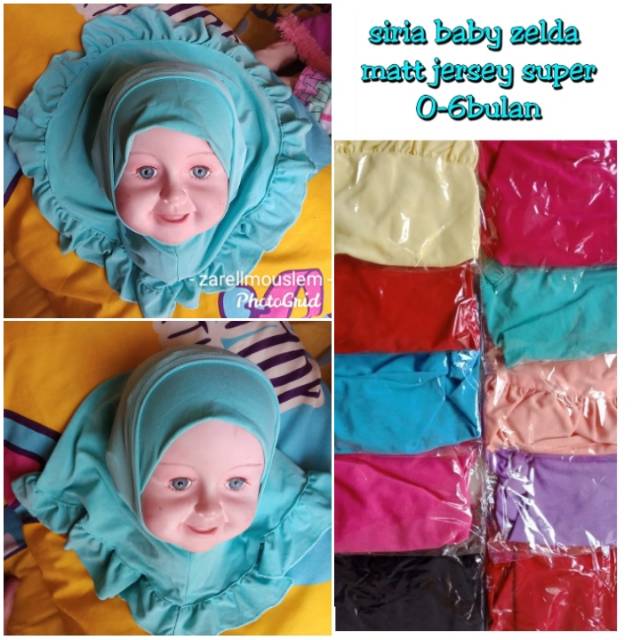 Jilbab ZELDA anak bayi baru lahir #siriababy zelda#jilbab anak