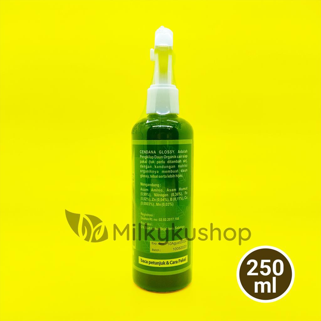 CENDANA GLOSSY 250 ML PENGKILAU KILAP DAUN ORGANIK LEAF SHINE