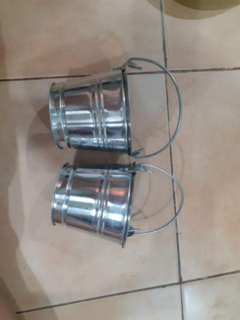 Ember Kaleng Silver Mini D7-10cm Tinggi 8cm