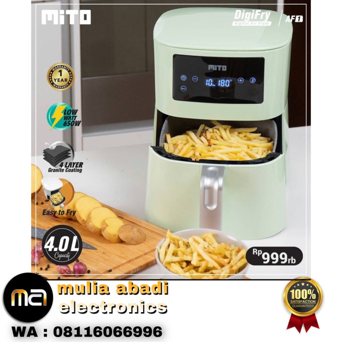 {syanestore} Digital Air Fryer MITO AF 1 / AF1 AF-1 Original  - Tosca Diskon