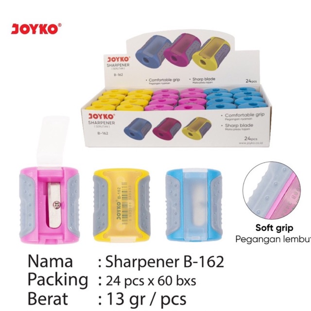 

Rautan / Sharpener / Kerukan / Serutan B-162 B162 Joyko Softgrip