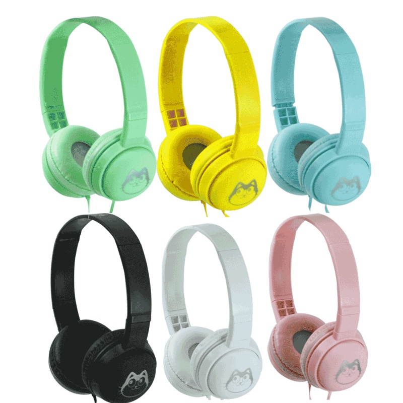 TERLARIS Headset / Earphone / Headfree / Headphone Kabel J-18 Bando Murah Anak-Anak Lucu Macaroon Universal Stereo Extra Bass